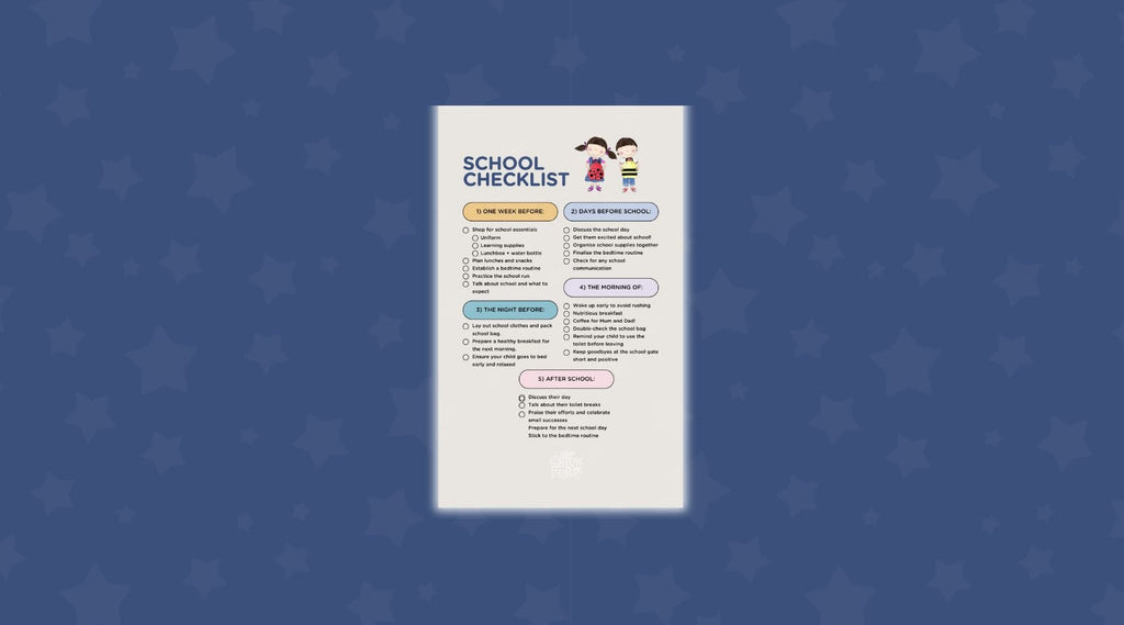 First Day at School Preparation Checklist for Parents