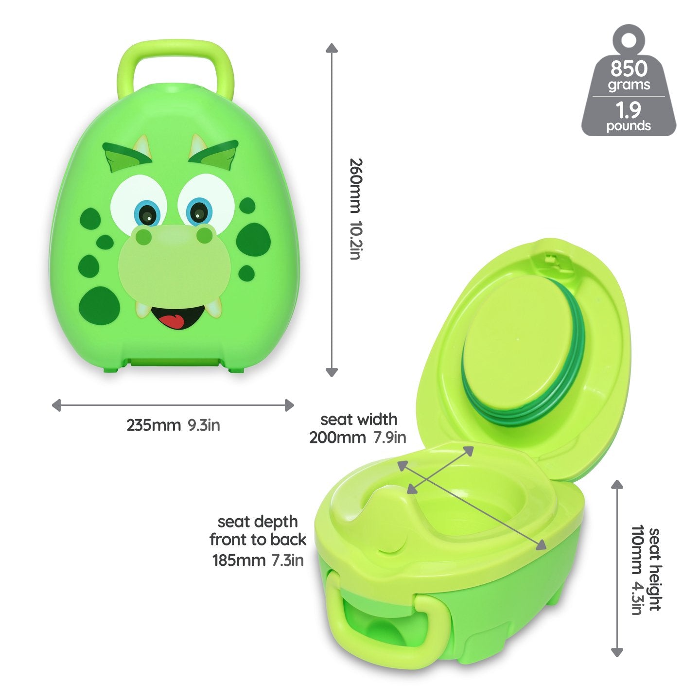 Portable Toilet Training Set - Dinosaur My Carry Potty – My Carry Potty®